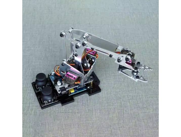 STEAM MG90S 4 Dof démontage métal mécanique Robot manipulateur griffe pince pour Robot Arduino Kit de bricolage programmation bras robotique