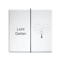Eltako 30000963 Doppelwippe für Funktaster 60x60mm, Schweizer Design DW-FT4CH-