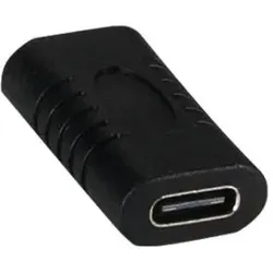 EFB EBUSBC-C-FF USB 3.2 Typ-C Adapter, Typ-C Buchse - Typ-C Buchse, schwarz EBUSBCCFF