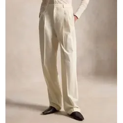 Polo Ralph Lauren für Damen. 211A10722001 Beigefarbene Bacall-Hose aus Wollmischung (38), Lässig, Wolle, Klassisch