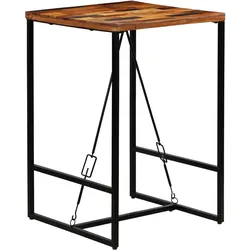 vidaXL Bartisch Altholz Massiv 70x70x106 cm