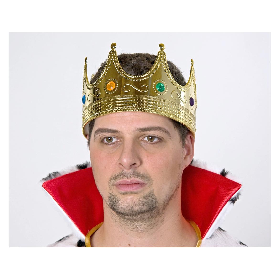 Boland Benelux Boland 01317 - Krone für Erwachsene, König, Königin, Diadem, Kopfbedeckung, Mitt (BO01317)