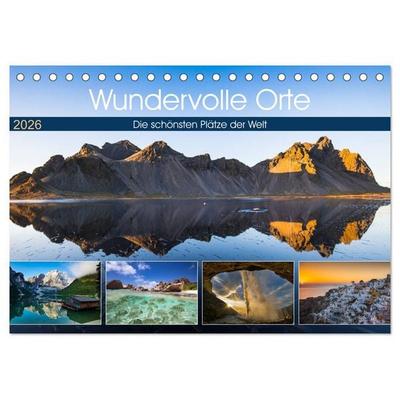 Wundervolle Orte (Tischkalender 2026 DIN A5 quer), CALVENDO Monatskalender