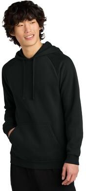District DT7800 Cloud Fleece Hoodie in Jet Black size XS   Cotton/Spandex Blend