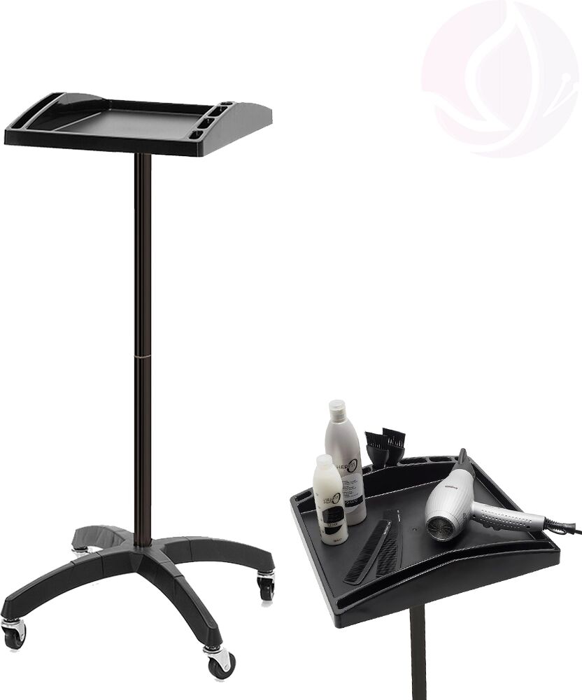 Xanitalia Carrello Parrucchiere Tutor Black con Ripiano Portaoggetti
