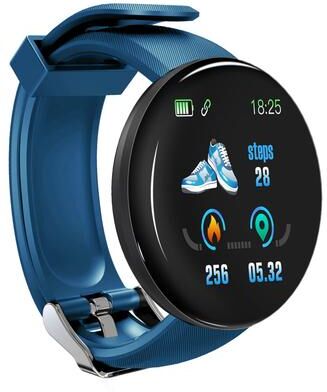 PRiME Smartwatch For Men And Women, Waterproof Fitness Tracker Watch, Blood Pressure Digital Monitor, Apple Watch Band blue