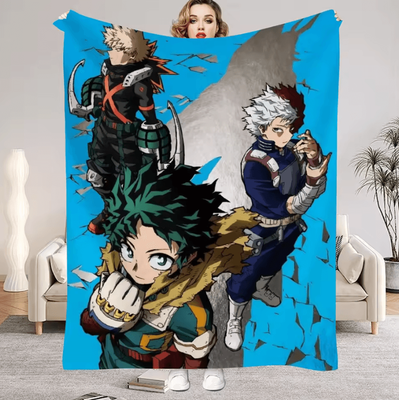Inspire Curations My Hero Academia Anime Flannel Throw Blanket 1 75x100cm