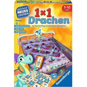 Ravensburger Lernspiel 24976, 1x1 Drachen, ab 7 Jahre, 2-4 Spieler, Rechnen lernen