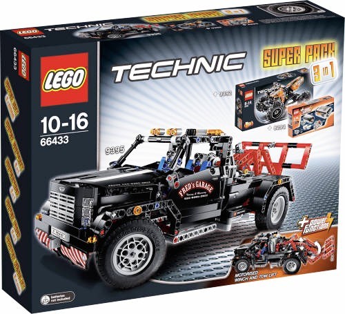 Lego Technic 66433 3In1 Super Pack Abschleppwagen+Quad+P Function 9392+8293+9395