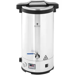 Royal Catering Maischekessel 30 l 700/1.800/2.500 W 30 - 110 °C Edelstahl Timer LED Fermenter, Wasserkocher, Silber