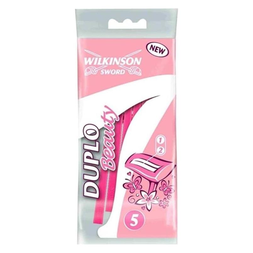 Wilkinson Duplo Beauty Disposable Razor for Women - Pack of 5 (WJD010)