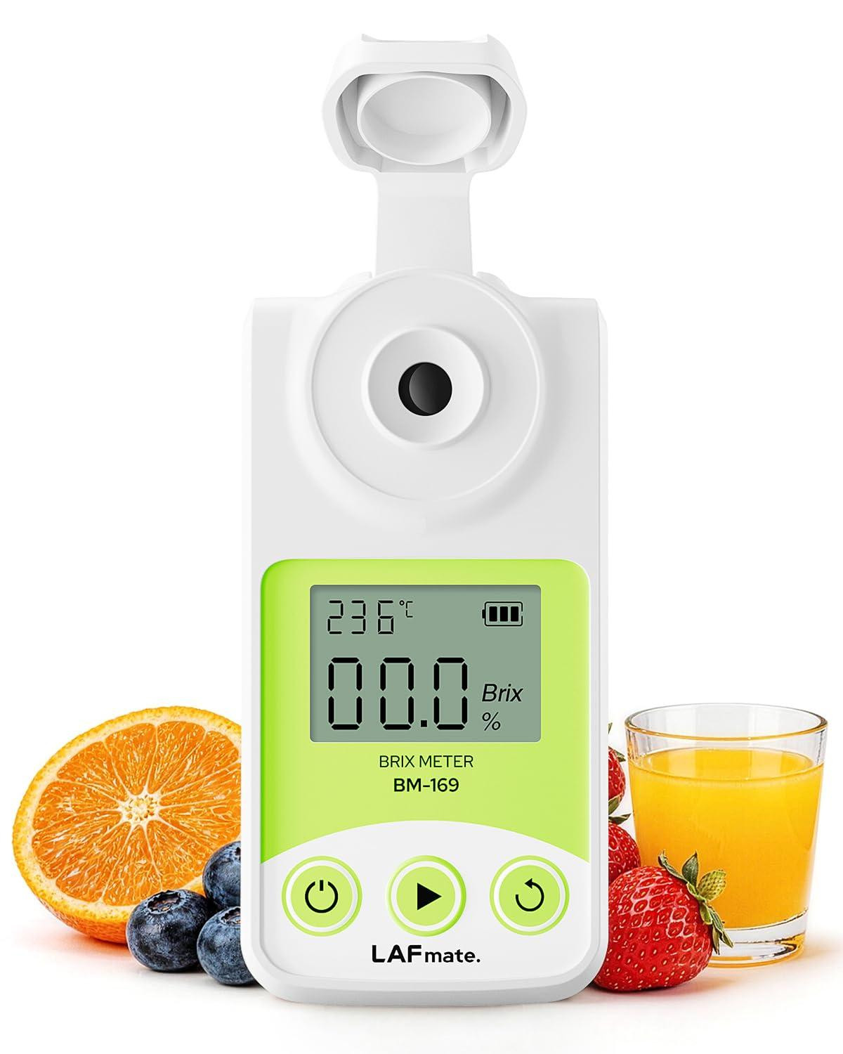 Dripio Digitale refractometer 0–55% Brix met automatische temperatuurcompensatie (ATC) voor wijn, bier en sap