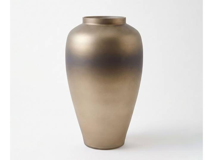 DELIFE Vase Somera B29 x T29 x H52 cm Glas Aurum Mundgeblasen, Wohnaccessoires
