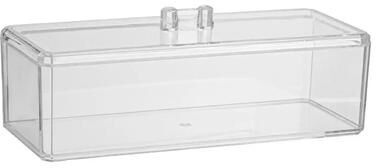 Inspired Living ClearView Acrylic Tea Bag Organizer With Drawer Divider Storage 3