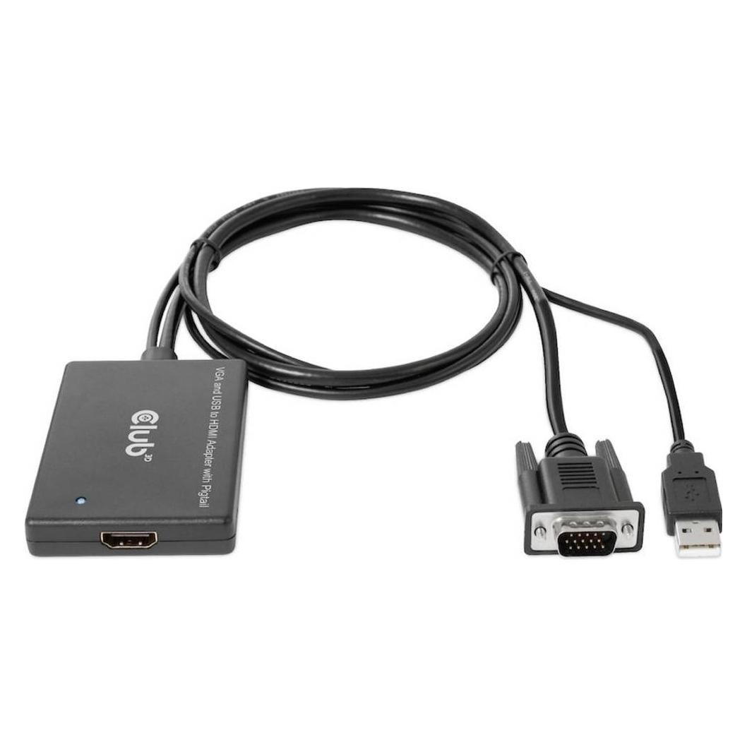 Club 3D VGA + USB-A zu HDMI (VGA, HDMI) (CAC-1720)