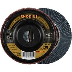 Rhodius 202547 LSZ P1 Fächerschleifscheibe Körnung (num) 120 Edelstahl, Stahl 10 St.