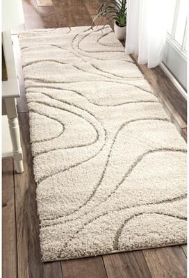 Nuloom Krista Contemporary Swirls Shag Area Rug