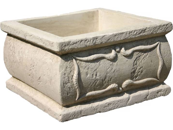 Jardinière Verone - en pierre - 50 x 50 x 30 cm