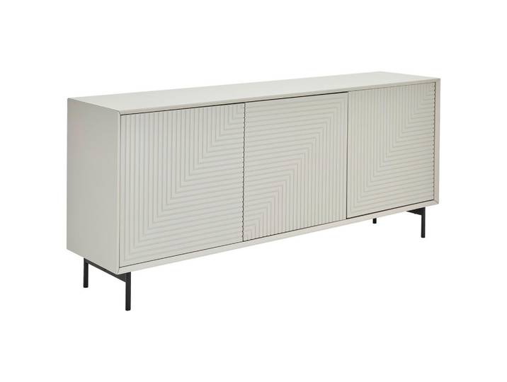 Xora Sideboard, Schwarz, Kaschmir, Metall, 3 Fächer, 172.2x75x40 cm, Bsci, stehend, Wohnzimmer, Kommoden & Sideboards, Sideboards