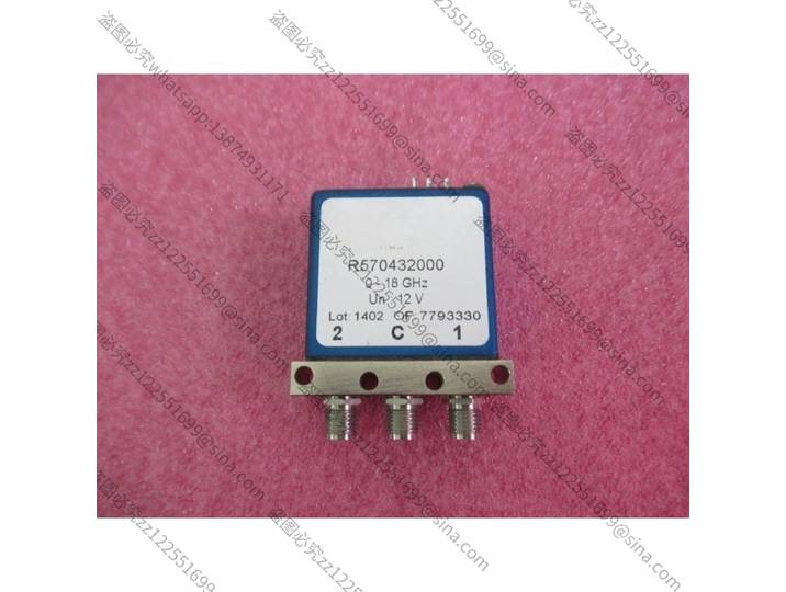 Convient pour le commutateur coaxial RF micro-ondes SPDT 12V DC-18GHz R570432000 (produits d'occasion)