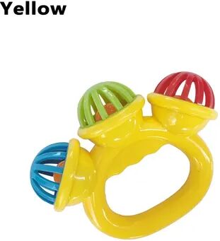 Smart Shopping Spot Newborn Hand Rattle Ball Baby Toy Safe Sensory Grasping Bell For Infants yellow
