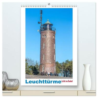 Leuchttürme - Licht ins Dunkel (hochwertiger Premium Wandkalender 2027 DIN A2 hoch), Kunstdruck in Hochglanz