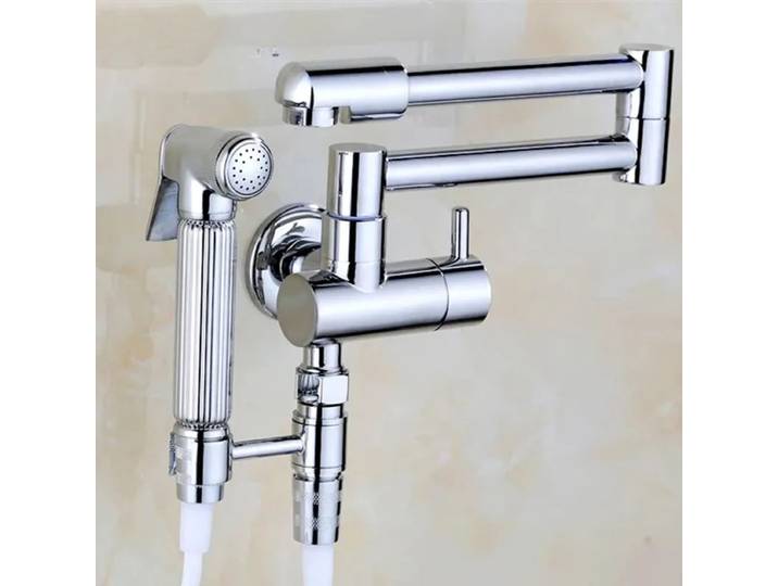 Mélangeur de douche de bidet de salle de bains, mitigeur de bidet mural, robinet de vadrouille avec ensemble shattaf, robinet de jardin, douche de bidet MJ5882