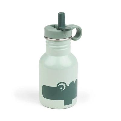 Edelstahl Flasche Croco Grün
