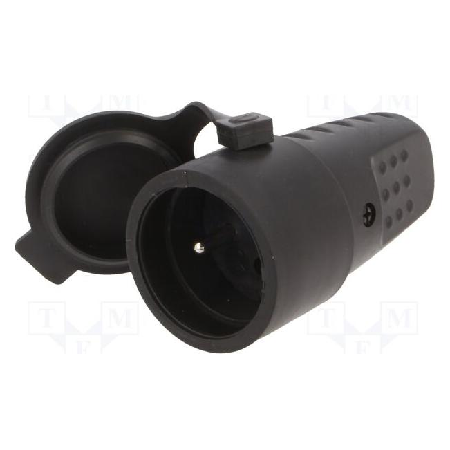 Pawbol Gniazdo przenośne gumowe z/u 16A 250V IP44 LUX (D.3157L) (D.3157L)