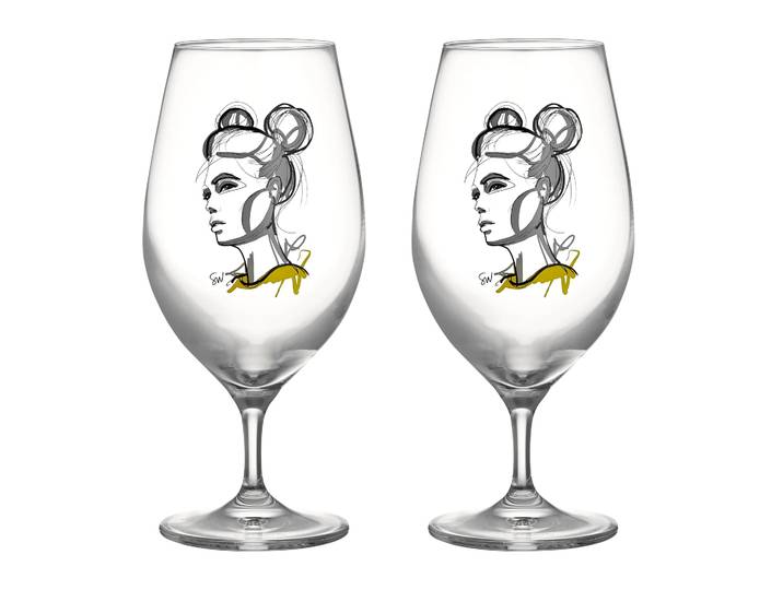 Kosta Boda Verre à bière All about you 40 cl Lot de 2 Cheers to you