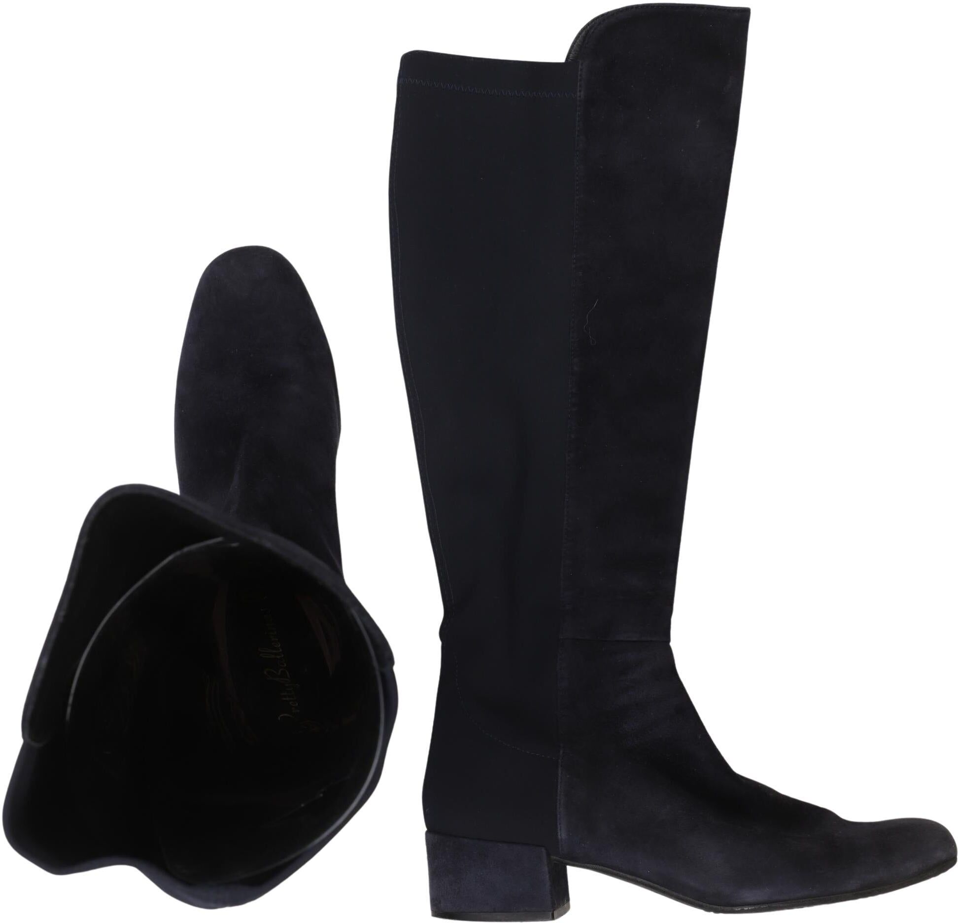 Pretty Ballerinas Damen Stiefel, Marineblau, Gr. EU 37, Leder - Second Hand