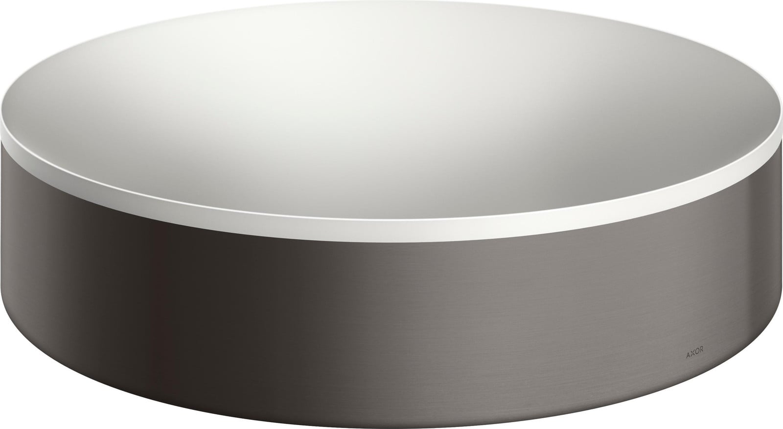 Hansgrohe AXOR Suite Wastafelblad, serie Basins & Bathtub, rond, Diameter: 40 cm, geborsteld zwart chroom