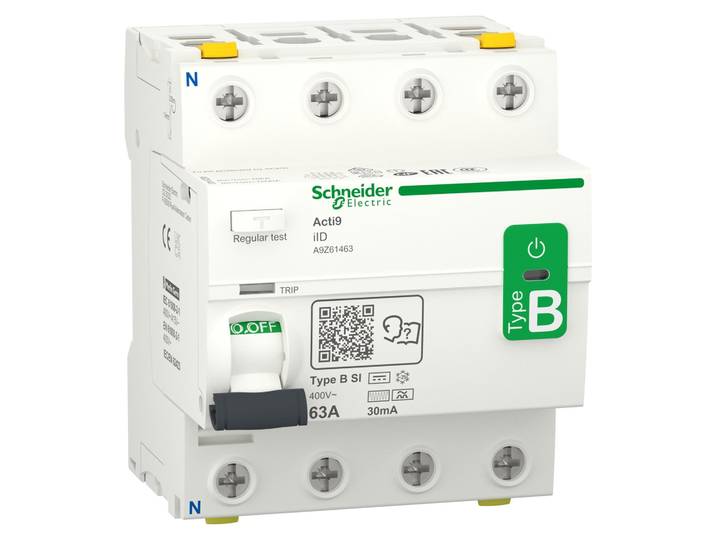 Schneider Electric Interrupteur différentiel 4P 63A 30mA A9Z61463