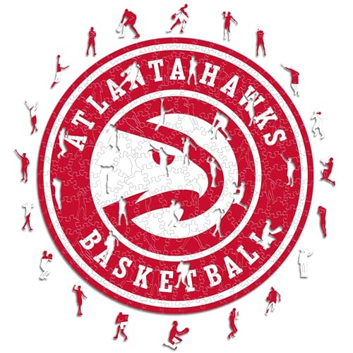 Iconic Puzzles NBA Atlanta Hawks Houten Puzzel, Meerkleurig, 270 stuks