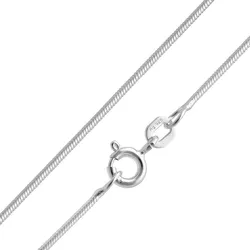 trendor 15685 Feine Schlangenkette 925 Silber Kette Damen 1,1 mm Halskette, 36 cm