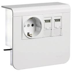 HAGER SL200559209016 Elektro-Sockelleisten-Zubehör Tehalit Steckdosencontainer Weiß 1 St.