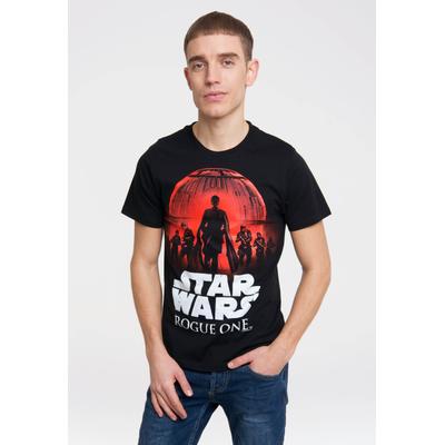 T-Shirt LOGOSHIRT "Star Wars - Rogue One", Herren, Gr. XXL, schwarz, 100% Baumwolle, bedruckt, normal, Rundhals, Shirts T-Shirt, mit Star Wars-Frontdruck