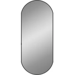 vidaXL Wandspiegel Schwarz 70x30 cm Oval