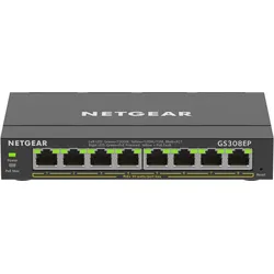 Netgear GS308EP-100PES (8 Ports), Netzwerk Switch, Schwarz