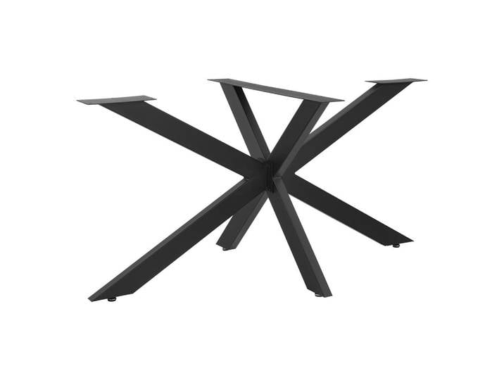 [en.casa] Tischgestell Oberau, Schwarz, Metall, 120x71x68 cm, Esszimmer, Esstische