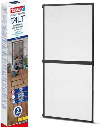 Tesa Fliegengitter ALU FALT Ischutz Tür 2,2x1,0m anthrazit