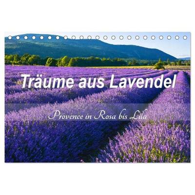 Träume aus Lavendel, Provence in Rosa bis Lila (Tischkalender 2027 DIN A5 quer), CALVENDO Monatskalender