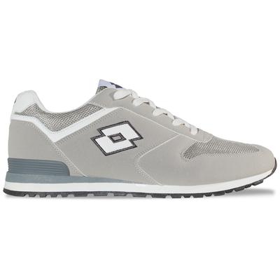 Sneaker LOTTO, Herren, Gr. 38, grau (leuchtendesgrau, weiß), Kunstfaser, Synthetik, gepflegt, Schuhe Sneaker, - leicht und bequem
