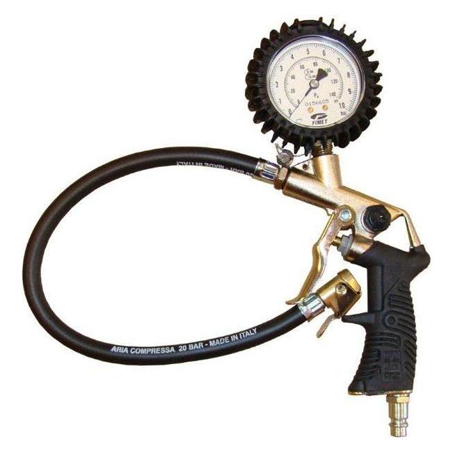 BETA PISTOLET DO POMPOWANIA Z MANOMETREM OPON ZAKRES 0-10 BAR, 25/D-RB 15, SKALA W BAR/PSI (BEAH1708004A)