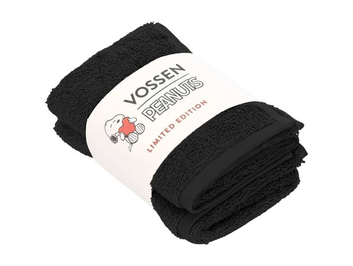 Vossen Duschtuch Snoopy Schwarz Baumwolle 30 x 50 cm