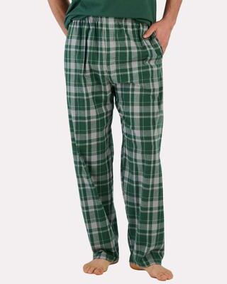 Boxercraft BM6624 Men's Harley Flannel Pant in Green Jordan Plaid size XS   Cotton