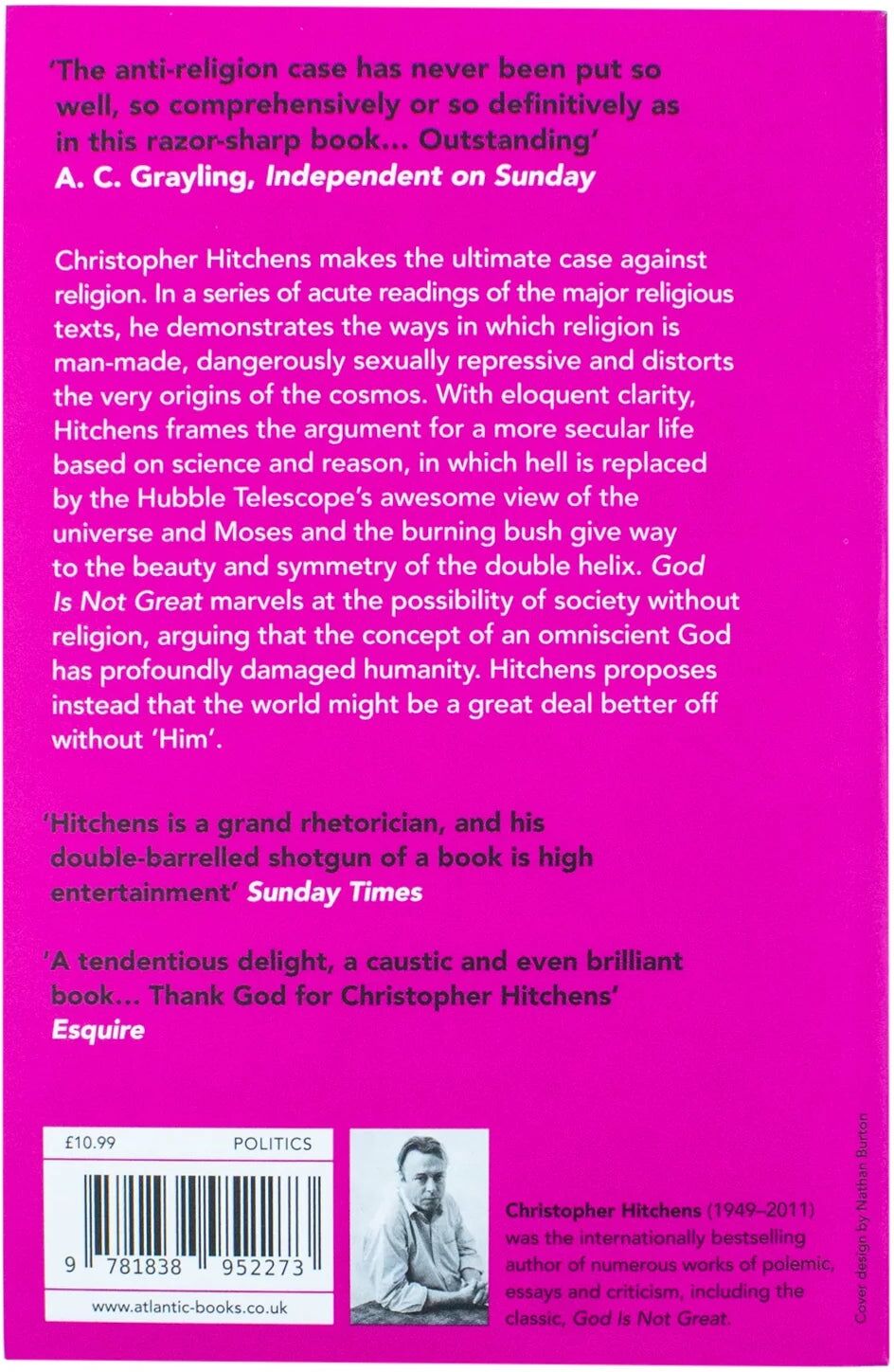 Atlantic Books God Is Not Great: The Case Against Religion by Christopher Hitchens - Paperback - Non-Fiction Religion & Philosophy - New