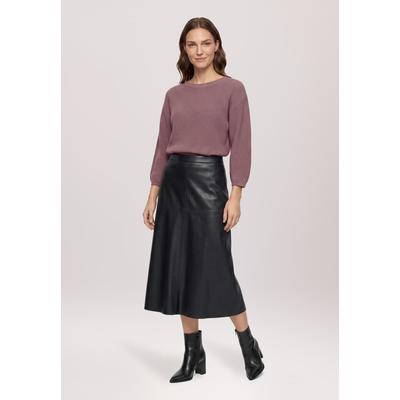 Maxirock BETTY BARCLAY "Damen unifarben", Damen, Gr. 38, schwarz, Stoff, Obermaterial: 50% Polyurethan, 50% Polyester, A-Linie lang, Röcke Maxirock