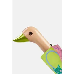 Original Duckhead Regenschirm Lime Arty Cats Hellgrün Neon Katzen Blau Rosa