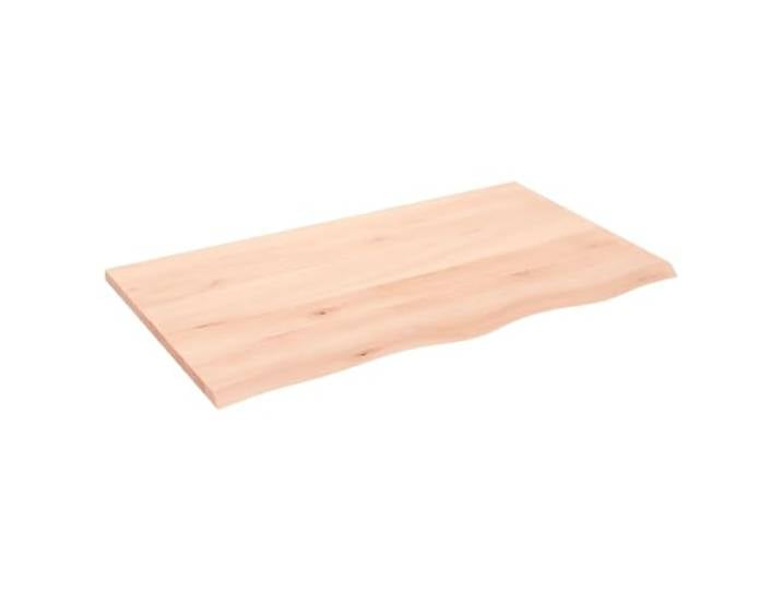 GFDWPUY Tischplatte 100x60x2 cm Massivholz Eiche Unbehandelt Naturkante, Handgefertigt, Vielseitig Kombinierbar, DIY Lackierbar